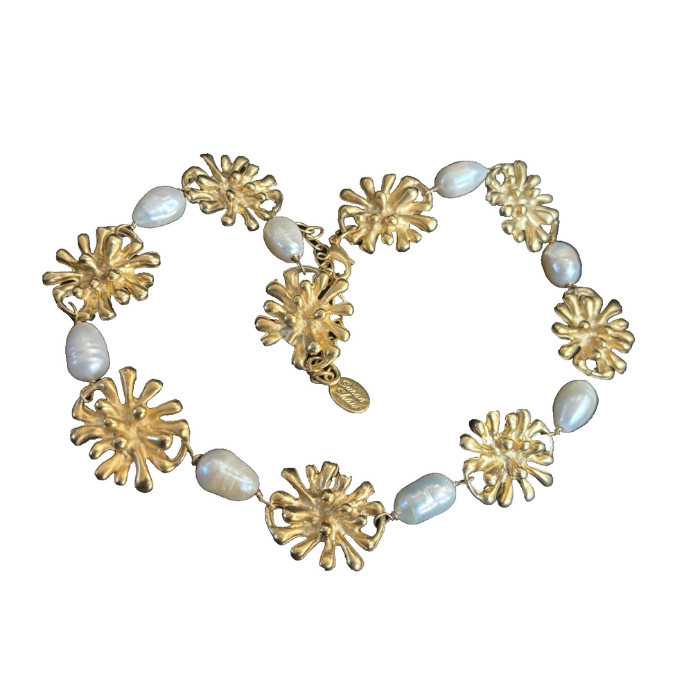 Rare Susan Shaw Firecracker Necklace Genuine Large Baroque Pearls Sold Out